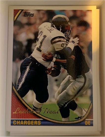 1994 Topps #133 Leslie O'Neal San Diego Chargers — front