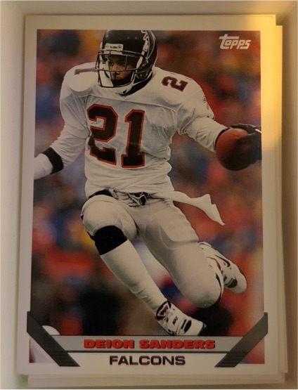 1993 Topps #254 Deion Sanders — front