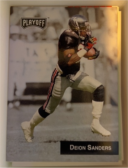 1993 Playoff #7 Deion Sanders Atlanta Falcons — front