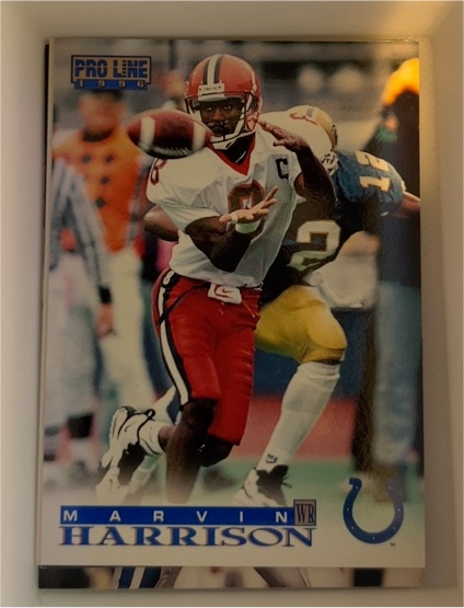 1996 Pro Line #342 Marvin Harrison — front