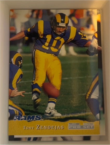 1993 Pro Set #230 Tony Zendejas — front