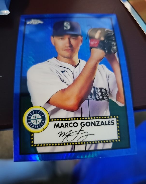 2021 Topps Chrome Platinum Anniversary #310 Marco Gonzales Seattle Mariners — front
