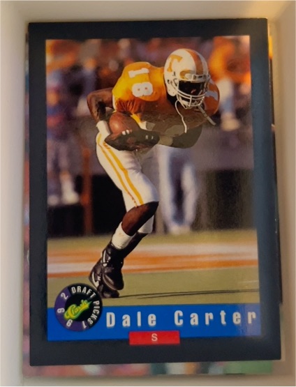 1992 Classic Draft Picks #37 Dale Carter — front