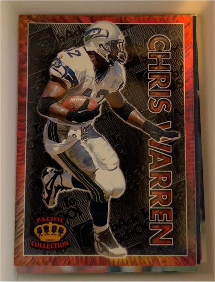 1996 Pacific Crown Collection Chris Warren — front