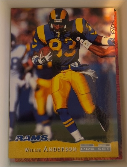 1993 Pro Set #225 Willie Anderson — front