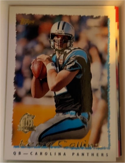 1996 Topps 40th Anniversary Retros #40 Kerry Collins — front