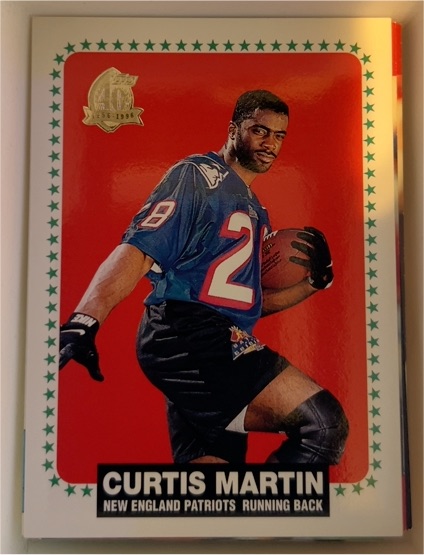 1996 Topps 40th Anniversary #9 Curtis Martin — front