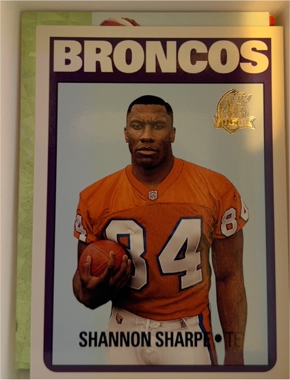 1996 Topps 40th Anniversary #17 Shannon Sharpe — front