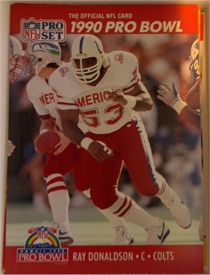 1990 Pro Set #339 Ray Donaldson — front