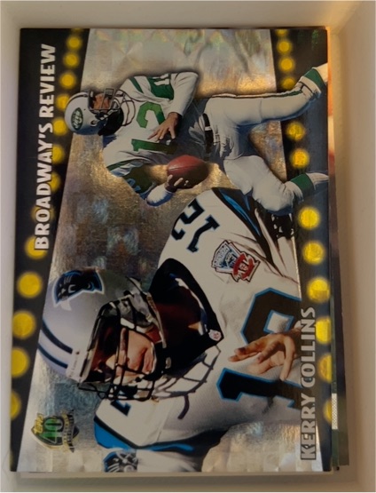 1996 Topps Broadway's Review #BR1 Kerry Collins — front