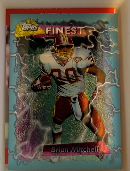 1995 Topps Finest #233 Brian Mitchell — front