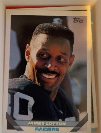 1993 Topps #345 James Lofton Los Angeles Raiders — front