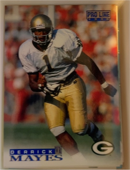 1996 Pro Line #325 Derrick Mayes — front