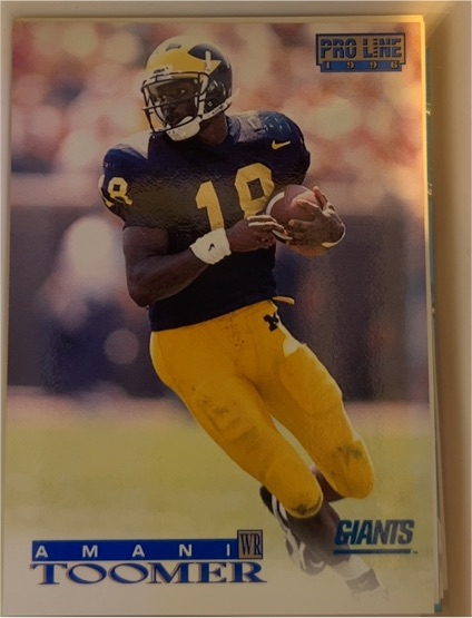 1996 Pro Line #327 Amani Toomer — front
