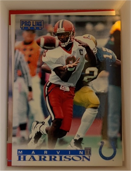 1996 Pro Line #342 Marvin Harrison — front