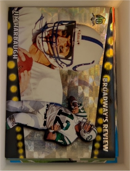 1996 Topps Broadway's Review #BR8 Jim Harbaugh — front
