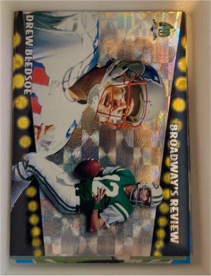 1996 Topps Broadway's Review #BR2 Drew Bledsoe — front