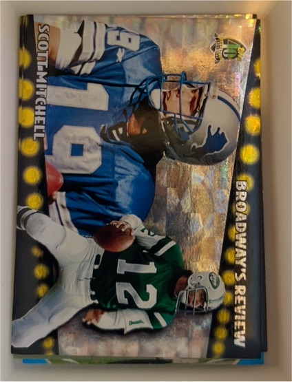 1996 Topps Broadway's Review #BR5 Scott Mitchell — front