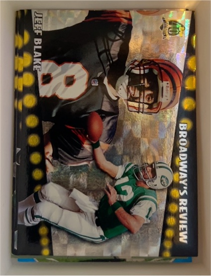 1996 Topps Broadway's Review #BR3 Jeff Blake — front