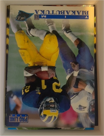 1996 Pro Line #344 Tim Biakabutuka — front