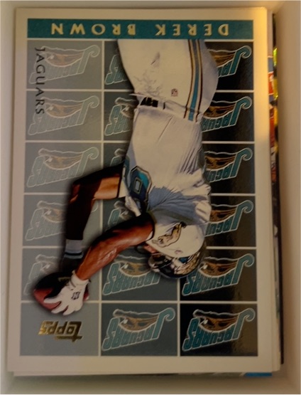 1995 Topps #454 Derek Brown Jacksonville Jaguars — front