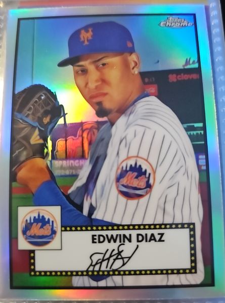2021 Topps Chrome Platinum Anniversary #264 Edwin Diaz — front