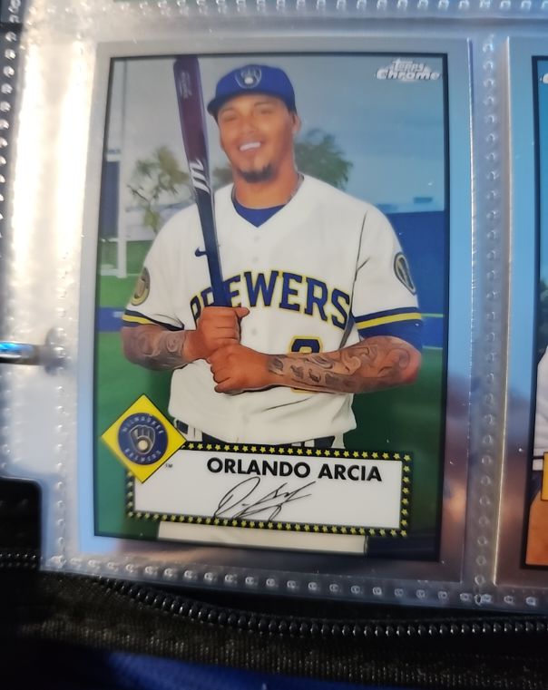 2021 Topps Chrome Platinum Anniversary #283 Orlando Arcia — front
