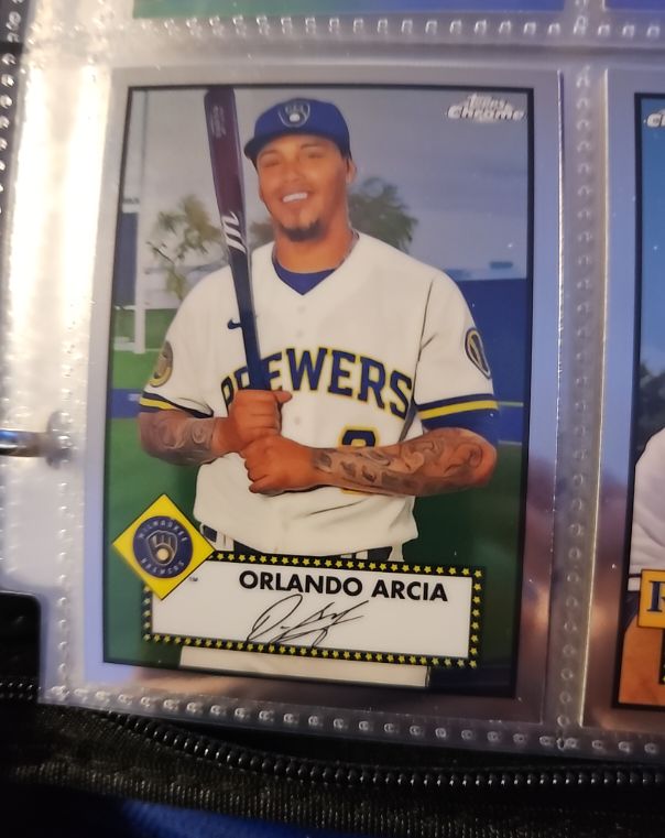2021 Topps Chrome Platinum Anniversary #283 Orlando Arcia — front