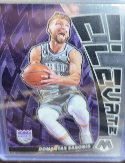 2022-23 Panini Mosaic #20 Domantas Sabonis Elevate Sacramento Kings — front