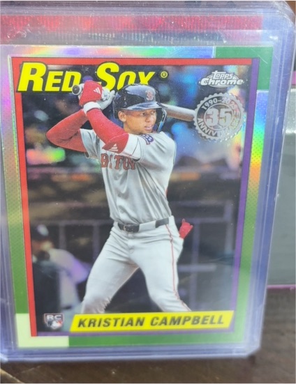 2025 Topps Chrome Update #90CU-19 Kristian Campbell 35th Anniversary RC Red Sox — front