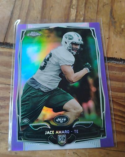 2014 Topps Chrome #193 Jace Amaro Purple Refractor Rookie — front