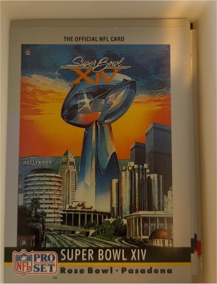 1990 Pro Set #14 Super Bowl XIV — front