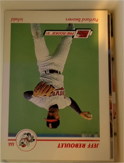 1991 Line Drive Pre-Rookie AAA Jeff Reboulet #415 — front