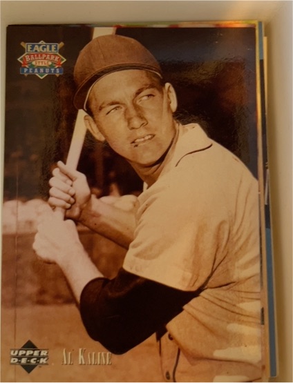 1995 Upper Deck Eagle Ballpark Peanuts Legends #7 Al Kaline — front