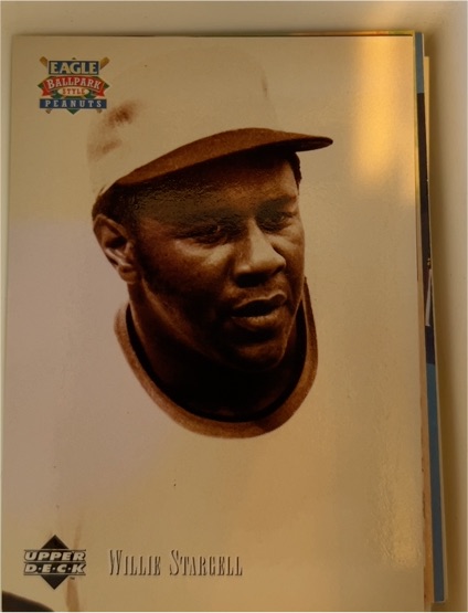 1995 Upper Deck Eagle Ballpark Peanuts #8 Willie Stargell — front
