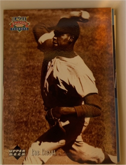 1995 Upper Deck Eagle Ballpark Peanuts #9 Bob Gibson — front