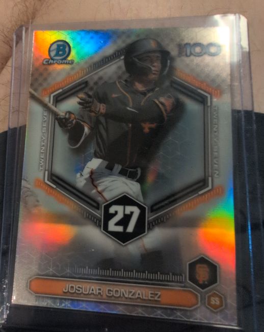 2026 Bowman Chrome Top 100 #BTP-27 Josuar Gonzalez — front