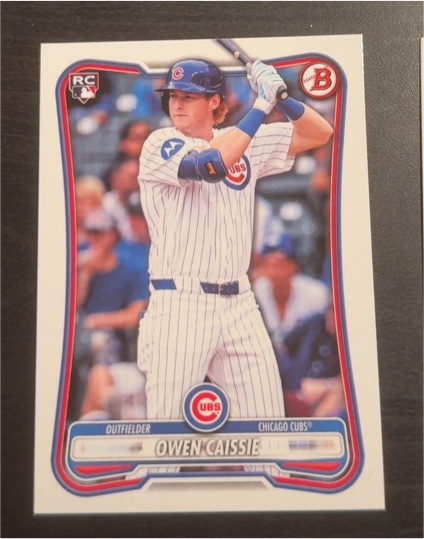 2026 Bowman #62 Owen Caissie Rookie Card — front