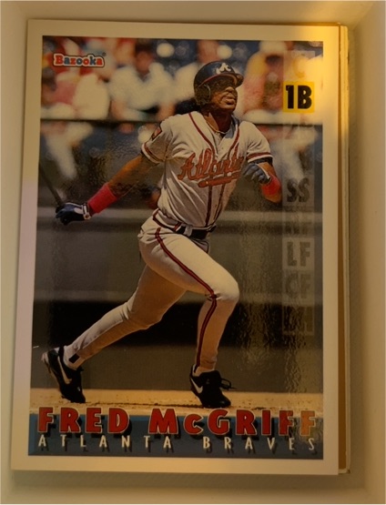 1995 Topps Bazooka #63 Fred McGriff — front