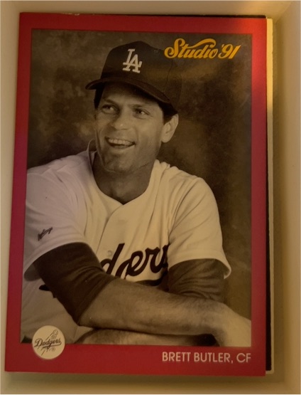 1991 Leaf Studio #181 Brett Butler — front