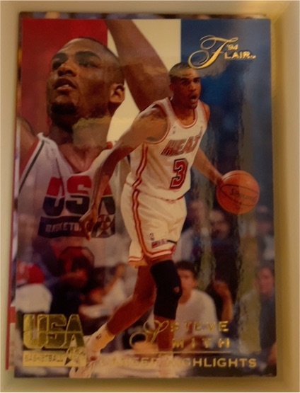 1994 Flair USA Basketball #90 Steve Smith Career Highlights — front