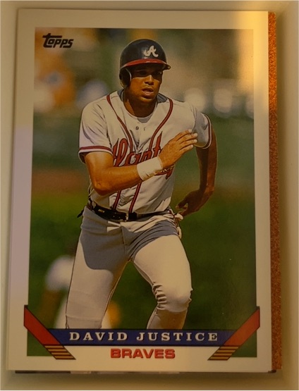1993 Topps #170 David Justice — front