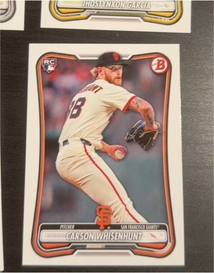 2026 Bowman #16 Carson Whisenhunt — front