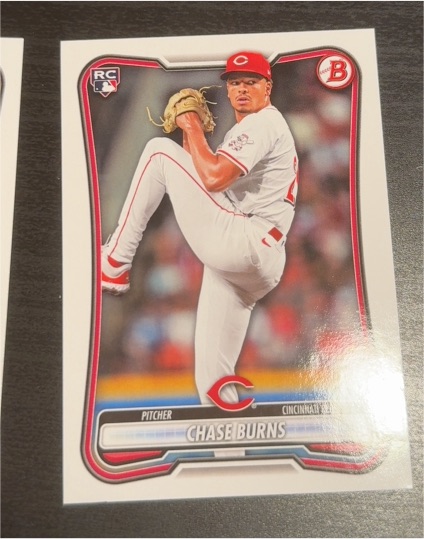 2026 Bowman #3 Chase Burns — front