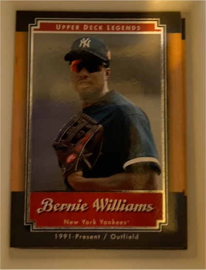2001 Upper Deck Legends #45 Bernie Williams — front