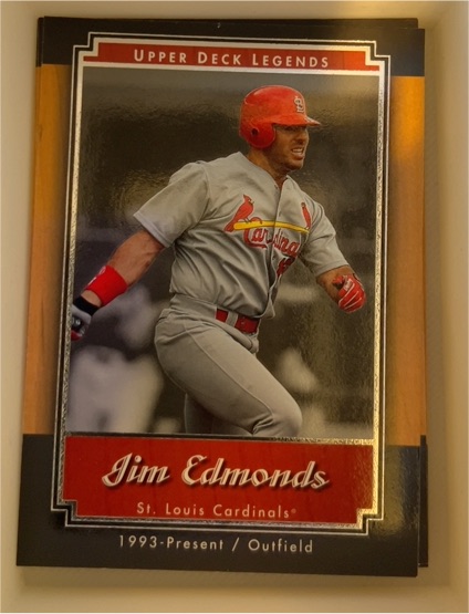 2001 Upper Deck Legends #58 Jim Edmonds — front