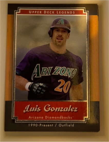 2001 Upper Deck Legends #63 Luis Gonzalez — front