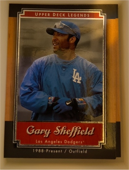 2001 Upper Deck Legends #66 Gary Sheffield — front
