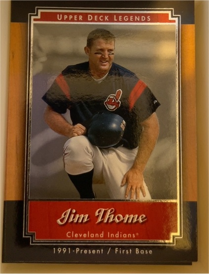 2001 Upper Deck Legends #13 Jim Thome Cleveland Indians — front