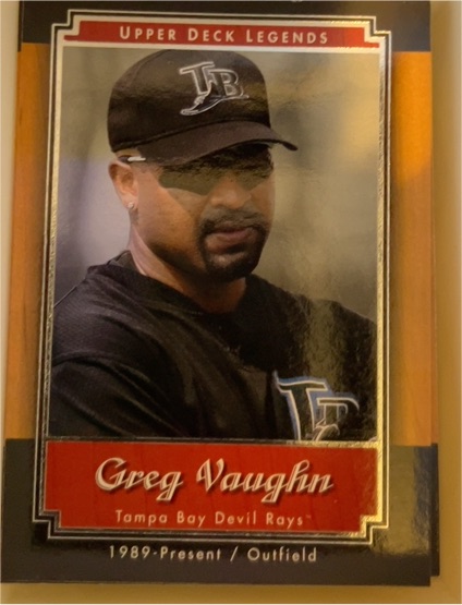 2001 Upper Deck Legends #11 Greg Vaughn — front